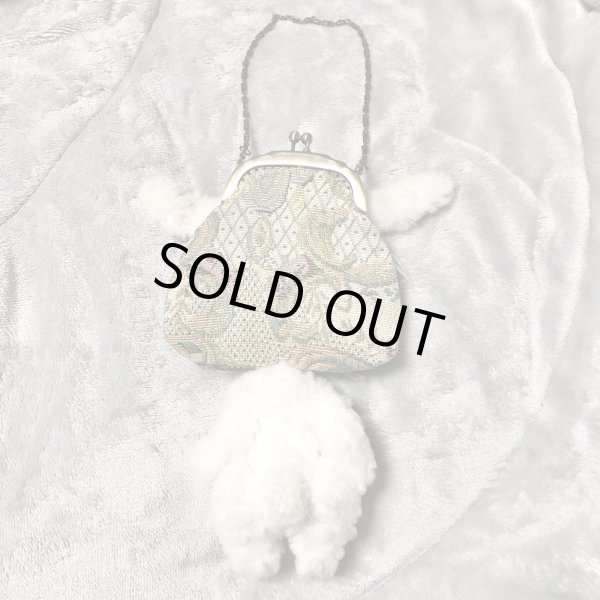 画像2: 【USED】・福寿ドール　うさぎドールがま口ミニバッグ (2)