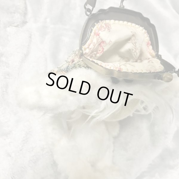 画像6: 【USED】・福寿ドール　うさぎドールがま口ミニバッグ (6)