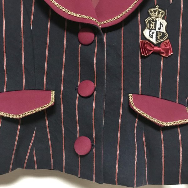 画像5: 【USED】・ALICE and the PIRATES/レジメンタルオーケストラジャケット　エンジ (5)